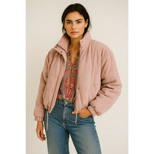 Ashley by 26 International Girls Corduroy Jacket XL Pink Utility Y2K Girlcore